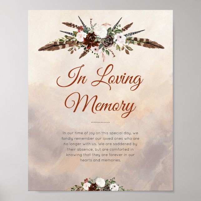 Affiche Plumes et floraison rustiques de la forêt (Devant)