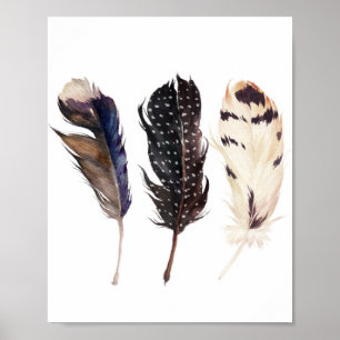 Affiche Plumes Mur Art, Plumes Imprimables,