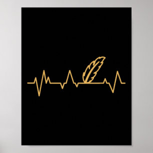 Affiche Plumes Vintage Heartbeat Amour Peuples autochtones