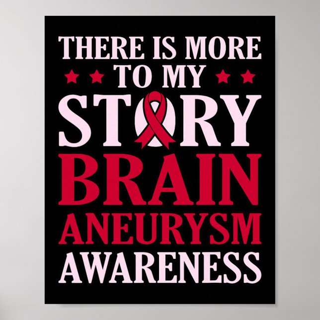 Affiche Plus À Mon Histoire Cerveau Mois De Sensibilisatio (Devant)