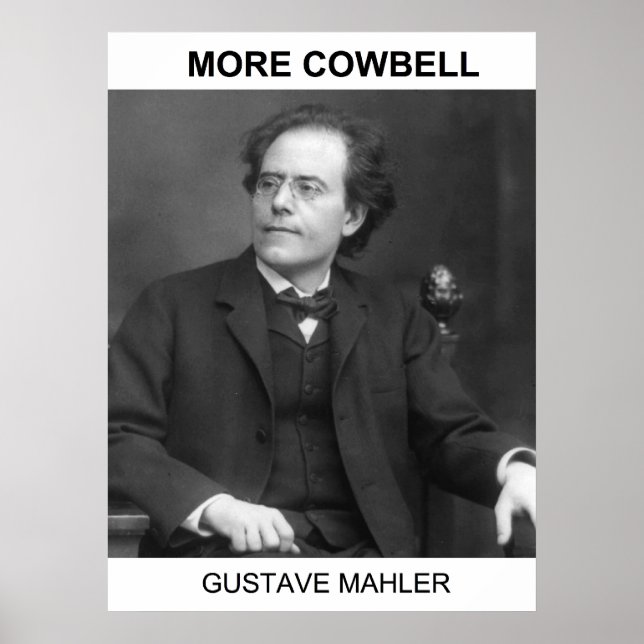Affiche Plus Cowbell - Gustav Mahler (Devant)
