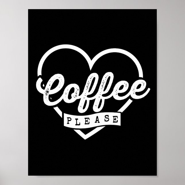 AFFICHE PLUS DE CAFÉ S'IL VOUS PLAÎT (Devant)