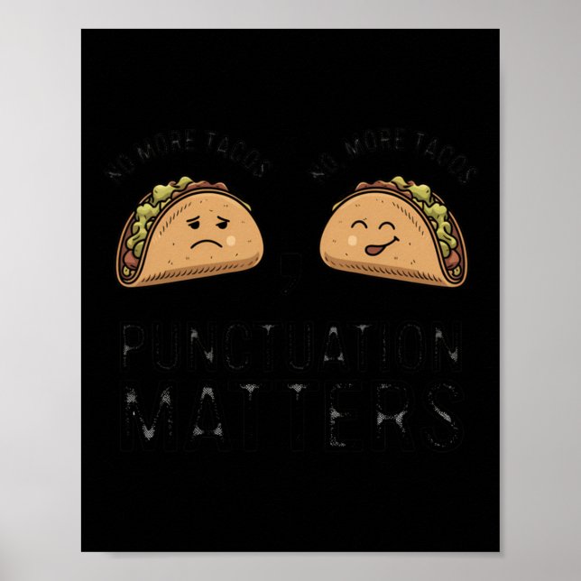 Affiche Plus De Ponctuation Tacos S - Ce Don Drôle Est (Devant)