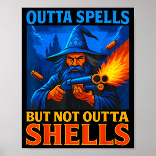 Affiche Plus de sorts mais pas sans coquilles Magicien Fan