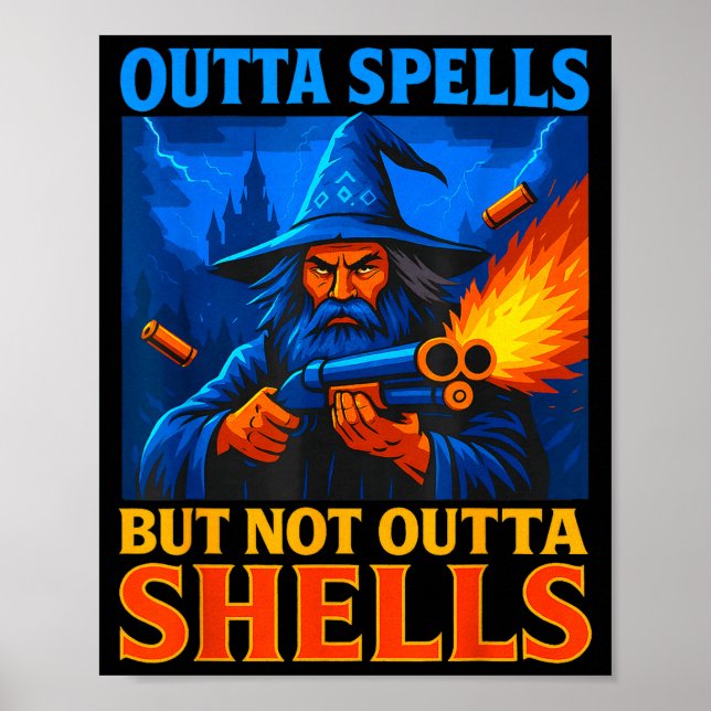 Affiche Plus de sorts mais pas sans coquilles Magicien Fan (Devant)
