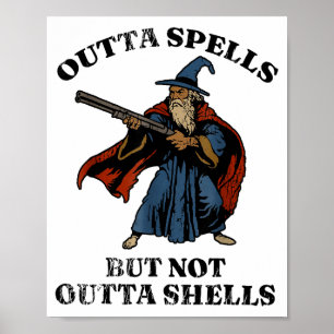 Affiche Plus de sorts mais pas sans coquilles Magicien Fan
