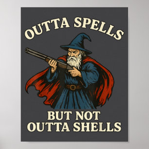 Affiche Plus de sorts mais pas sans coquilles Magicien Fan