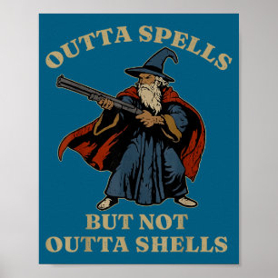 Affiche Plus de sorts mais pas sans coquilles Magicien Fan