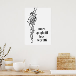 Affiche Plus de spaghetti moins regretter