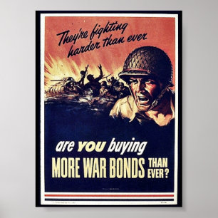 Affiche Plus de titres d'emprunt de guerre