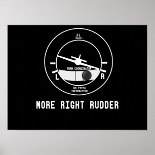 Affiche Plus Droit Pilote Cfi instructeur de vol Cadeau pi