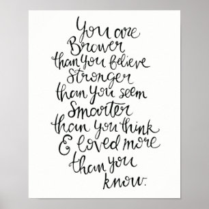 Affiche Plus fort, plus intelligent, plus courageux et aim