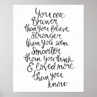 Affiche Plus fort, plus intelligent, plus courageux et aim