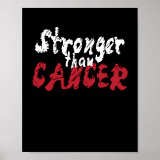 Affiche Plus forte que le cancer Maladie chimique