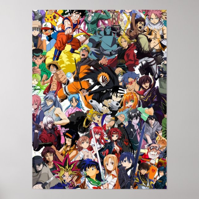 Affiche Plus grand collage d'Anime (Devant)