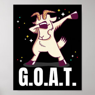 Affiche Plus grand de tous les temps G.o.a.t. Funny Chèvre