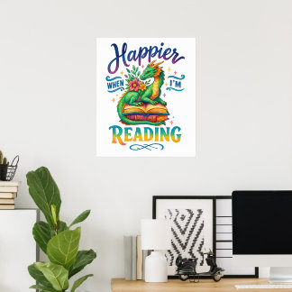 Affiche Plus heureux quand je lis
