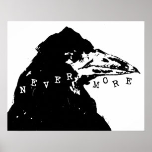 Affiche Plus jamais Raven d'Edgar Allan Poe