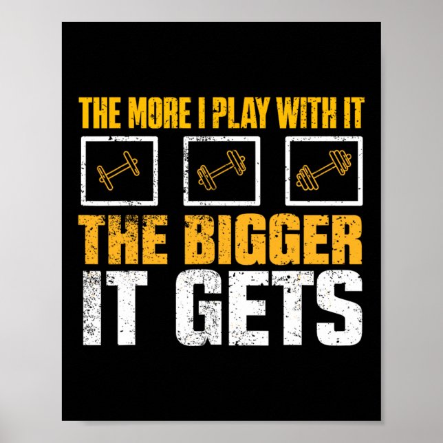 Affiche Plus Je Joue Avec Elle Plus Il Geste Gym Mus (Devant)