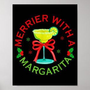 Affiche Plus Joyeux Avec Un Noël Margarita Boire Margar