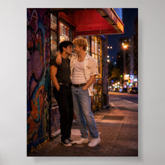 Affiche Plus près que la musique | Projet d'art gay