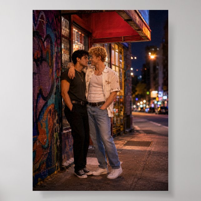 Affiche Plus près que la musique | Projet d'art gay (Devant)