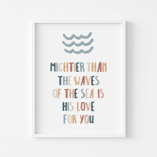 Affiche Plus puissant que les vagues d'affiche