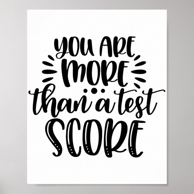 Affiche Plus que le test Score Test Day Enseignants Encour (Devant)