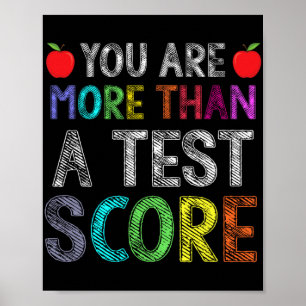 Affiche Plus Qu'Un Test Score Costume Test Jour Cadeau