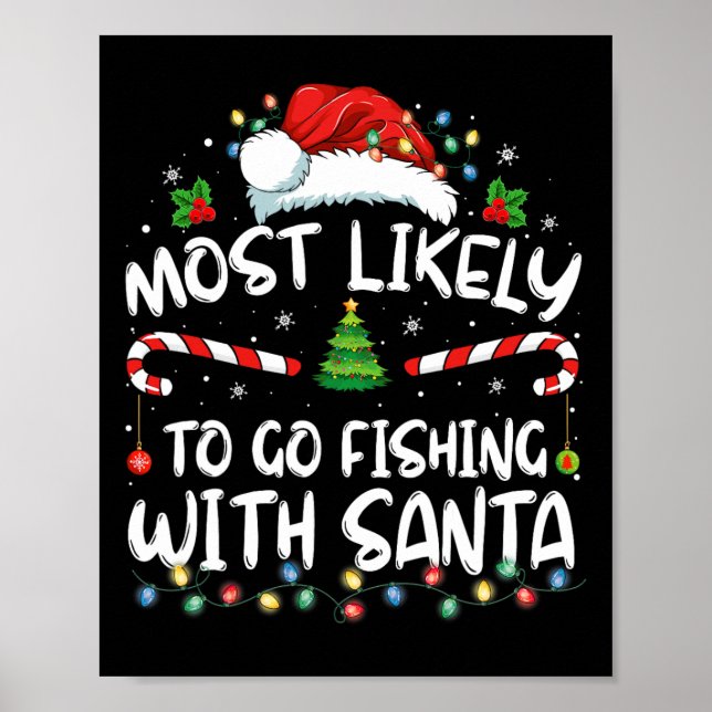 Affiche Plus susceptible d'aller à la pêche avec Santa Ama (Devant)