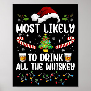 Affiche Plus susceptible de boire tout le whisky Famille N