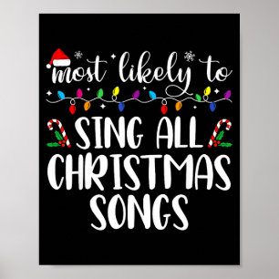 Affiche Plus susceptible de chanter toutes les chansons de