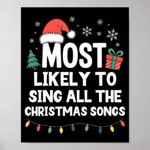 Affiche Plus susceptible de chanter toutes les chansons de