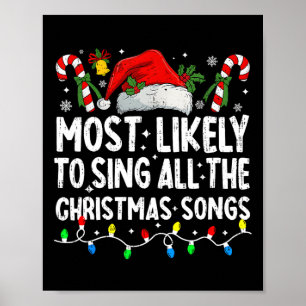 Affiche Plus susceptible de chanter toutes les chansons de