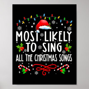 Affiche Plus susceptible de chanter toutes les chansons de