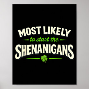 Affiche Plus susceptible de commencer les bêtises St-Patri