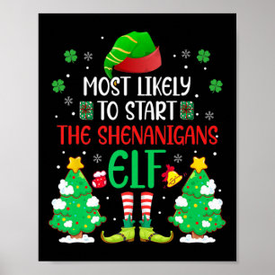 Affiche Plus susceptible de déclencher les bêtises Elf Noë