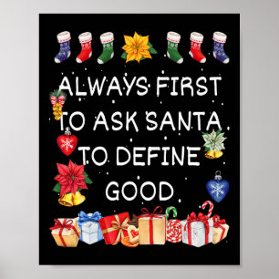 Affiche Plus susceptible de demander au Père Noël de défin