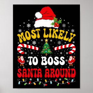 Affiche Plus susceptible de diriger le Père Noël autour de