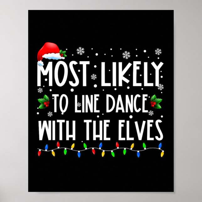 Affiche Plus susceptible de faire du line dance avec les e (Devant)