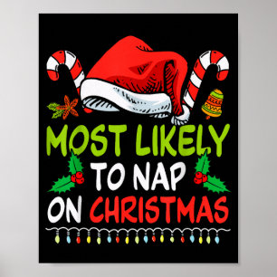 Affiche Plus susceptible de faire la sieste lors d'un Noël