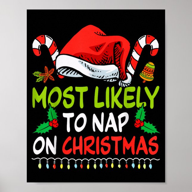 Affiche Plus susceptible de faire la sieste lors d'un Noël (Devant)