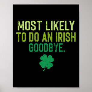 Affiche Plus susceptible de faire un au revoir à l'irlanda
