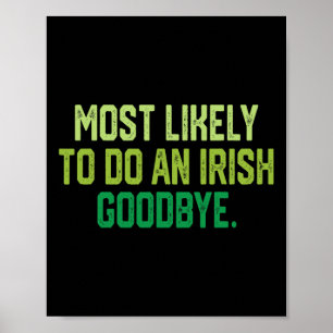 Affiche Plus susceptible de faire un au revoir irlandais 1