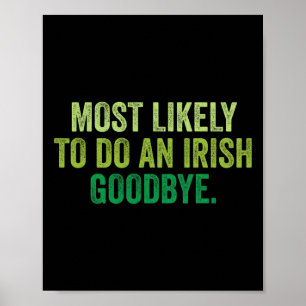 Affiche Plus susceptible de faire un au revoir irlandais 3