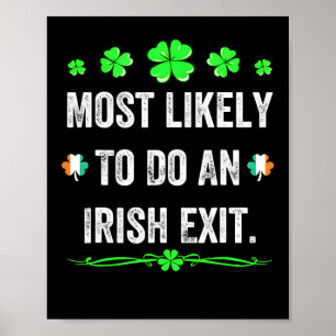 Affiche Plus susceptible de faire une sortie irlandaise St