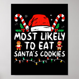 Affiche Plus susceptible de manger les cookies du Père Noë