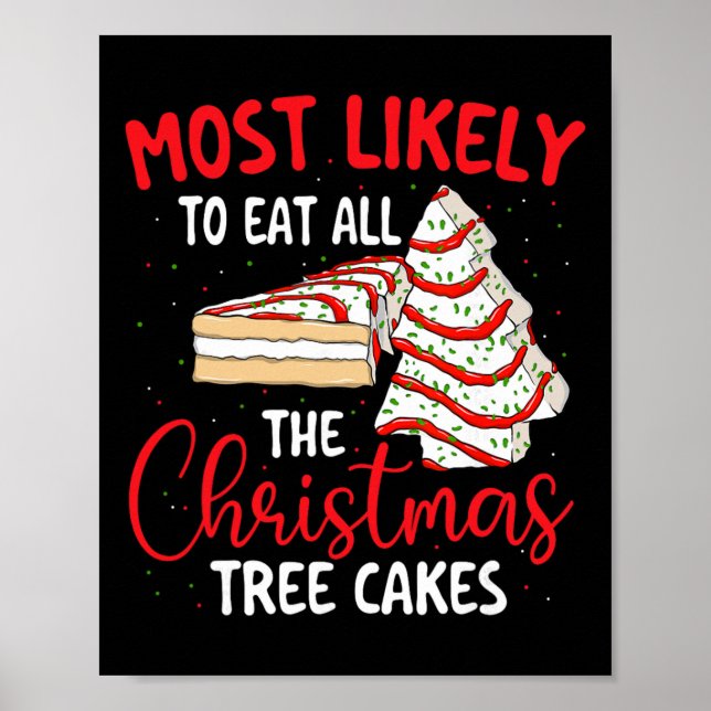 Affiche Plus Susceptible De Manger Tous Les Gâteaux De Noë (Devant)