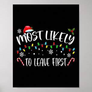 Affiche Plus susceptible de partir en premier Christmas Fa