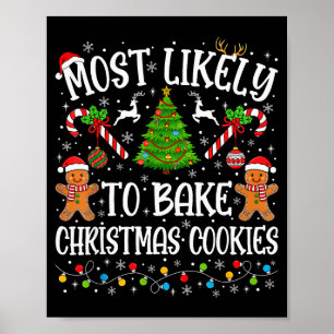 Affiche Plus susceptible de préparer des biscuits de Noël